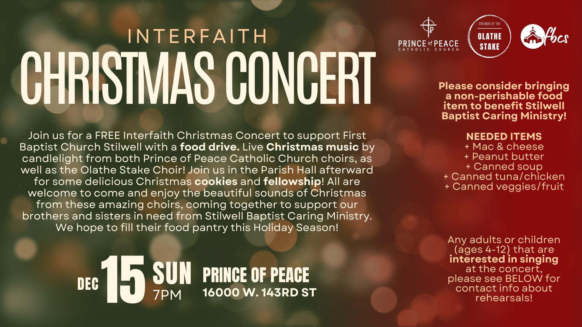 interfaith christmas concert details