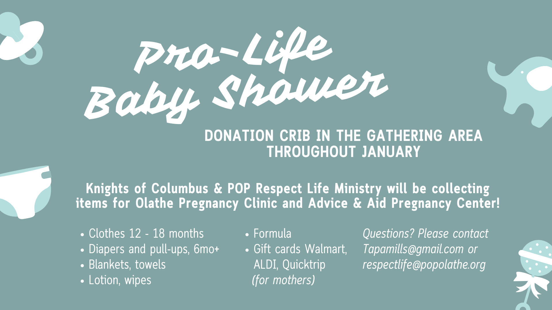 pro life baby shower