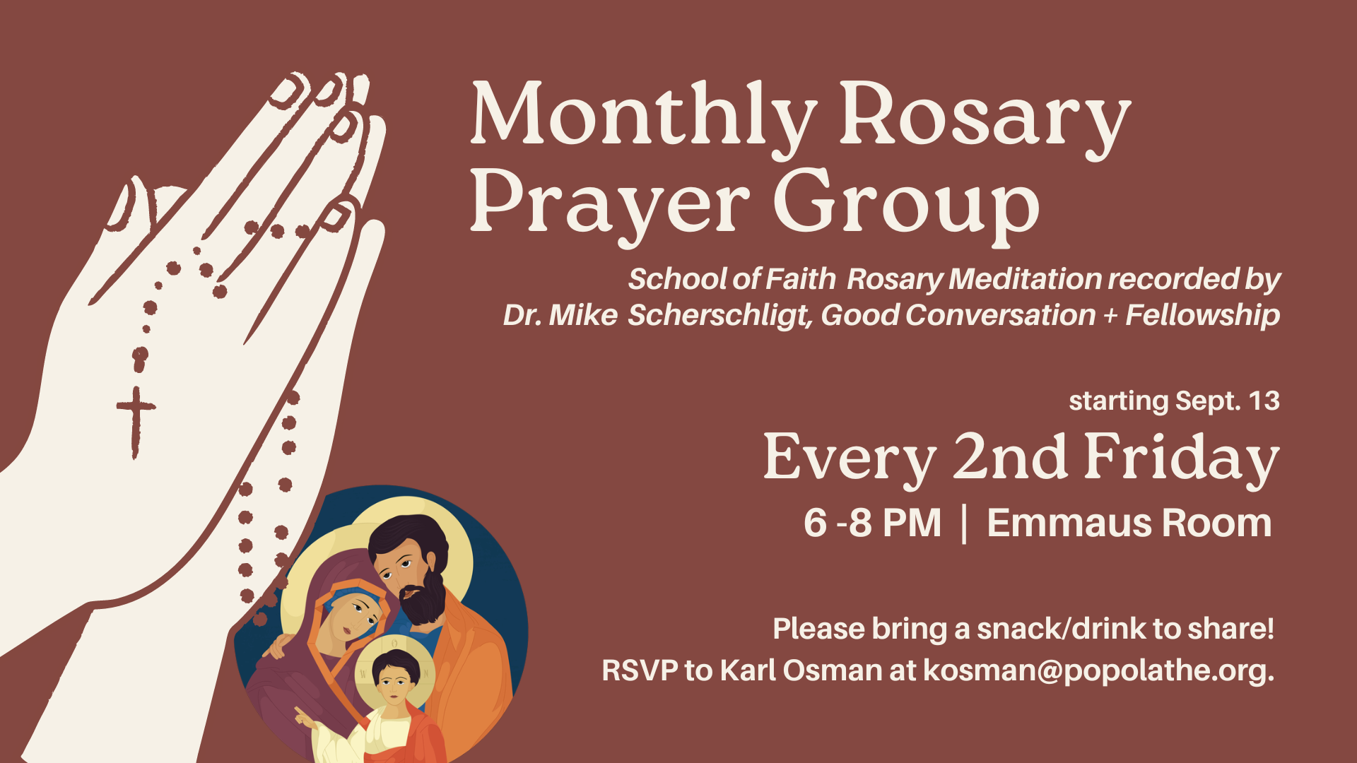 rosary prayer group - 2nd friday